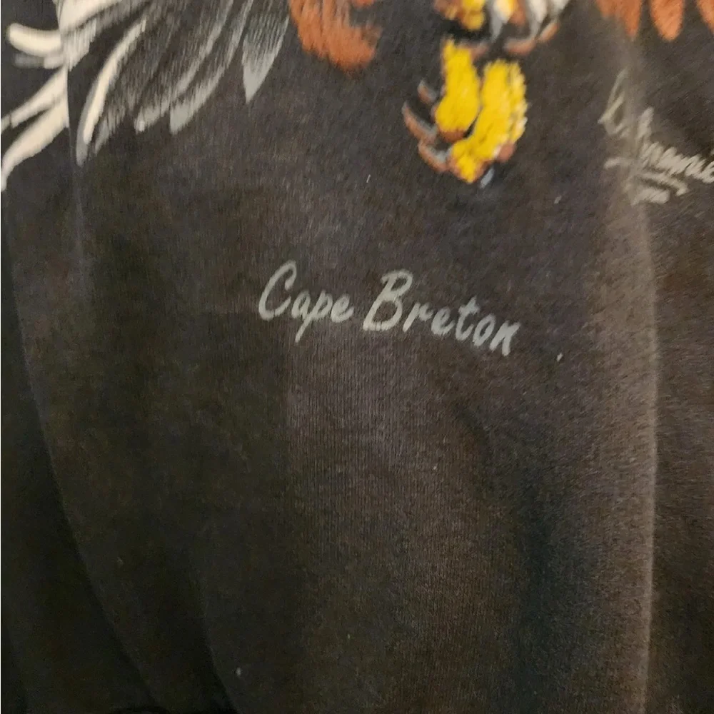Vtg Cape Breton Island, Nova Scotia Canada North American Bald Eagle Sweater med